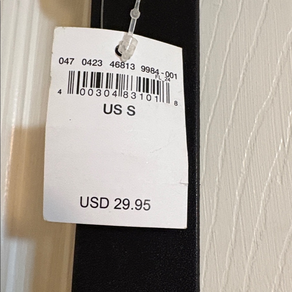 AEGenuine Cow Leather Belt. size S. black - Picture 2 of 5